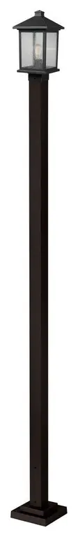 1 Light Outdoor Post Mount Lantern in Seaside Style - 9.25 Inches Wide by