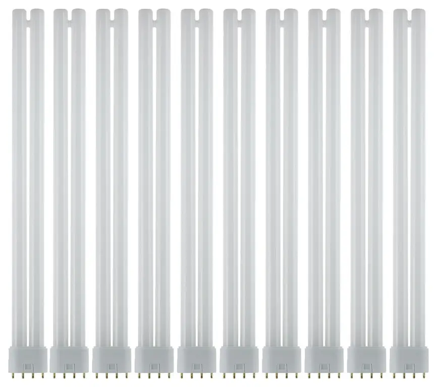 10 Pack Sunlite 36 Watt Ft 4 Pin Twin Tube, 2G11 Base, Warm White