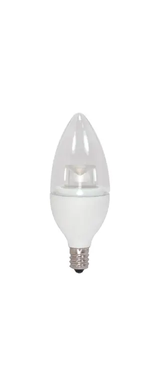2.8W Torpedo LED 30K Candelabra Base 120V