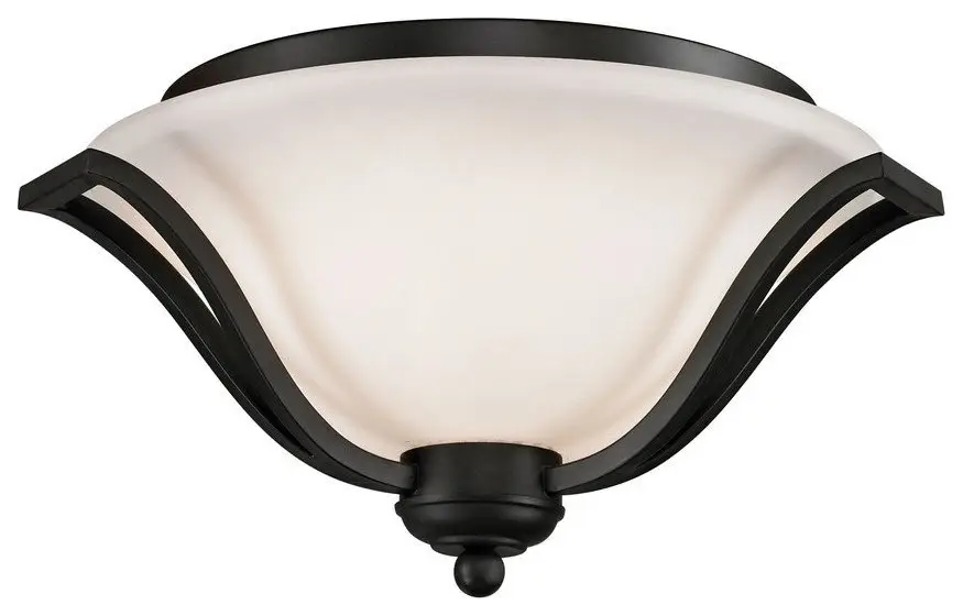 3 Light Flush Mount in Spanish Style - 18.5 Inches Wide by 10.25 Inches High