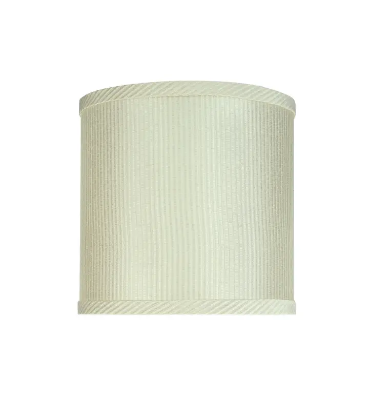 31059 Drum Shaped Spider Lamp Shade, Off White, 8" wide, 8"x8"x8"
