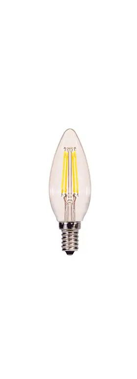 4.5W B11 LED Clear Candelabra Base 2700K 350L 120V Carded