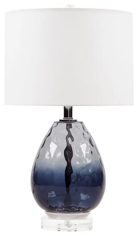 510 Design Borel Ombre Glass Table Lamp Blue, Dark Blue