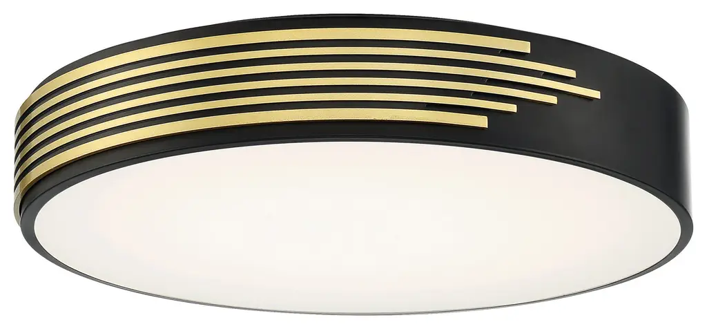 Access Lighting 49952LEDD/ACR Maestro 22"W LED Flush Mount Drum - Black