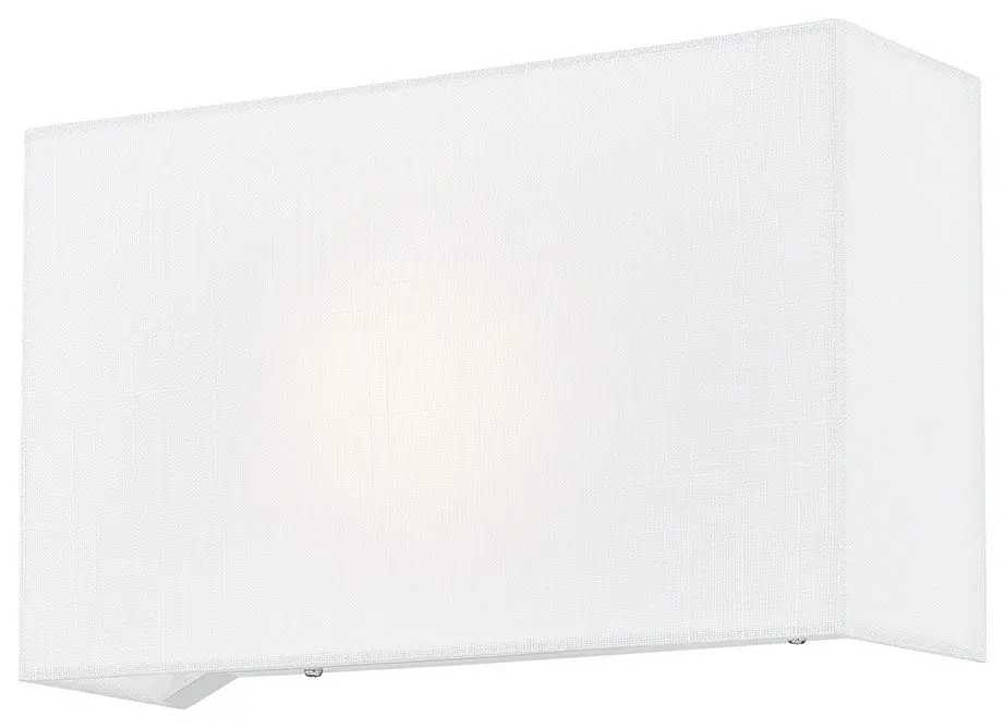 ADA 12-inch Rectangle Fabric Wall Sconce