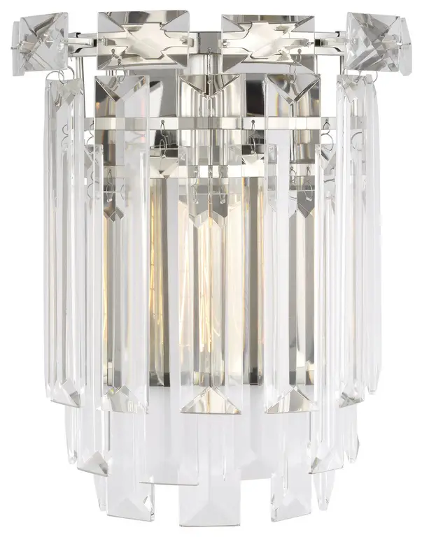 Arden One Light Wall Sconce in Polished Nickel