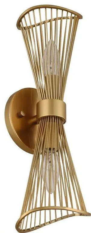 Aurora Wall Bracket, Nordic Brass Finish