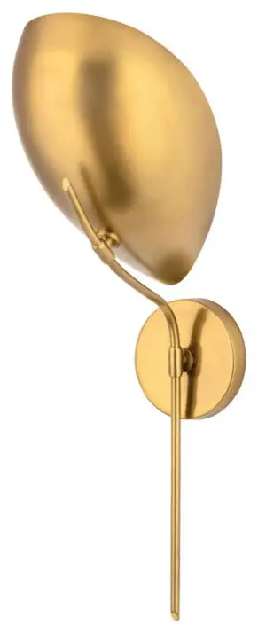 Avondale 1-Light Wall Sconce, Aged Brass