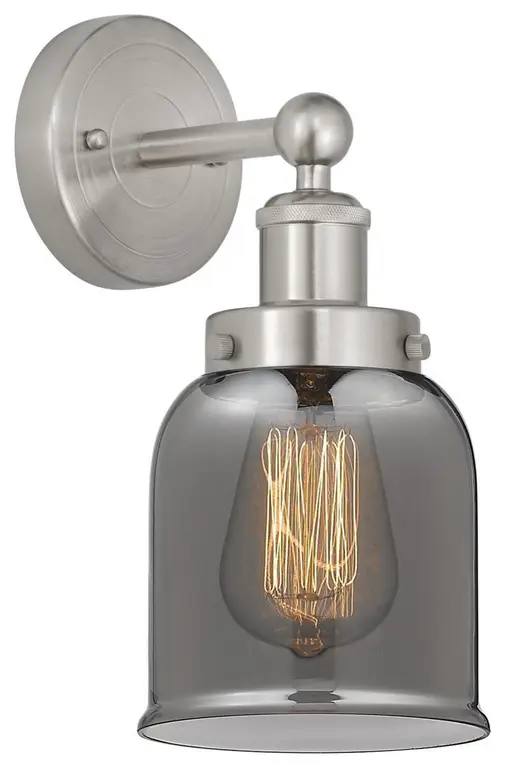 Bell 1 Light Wall Sconce, Brushed Satin Nickel