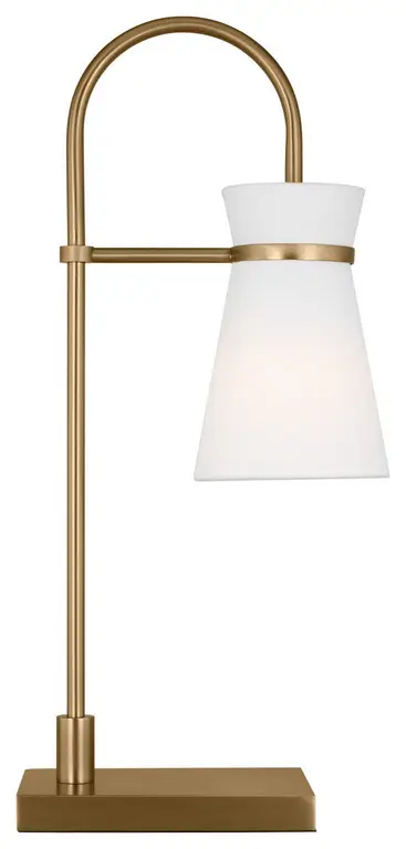 Binx One Light Table Lamp in Satin Brass