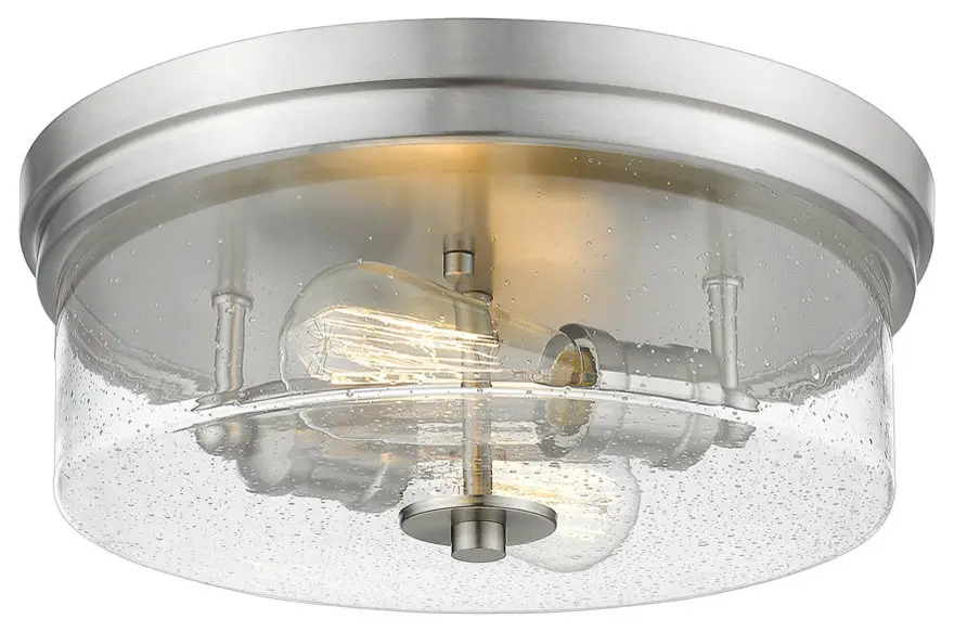Bohin 2-Light Flush Mount, Brushed Nickel
