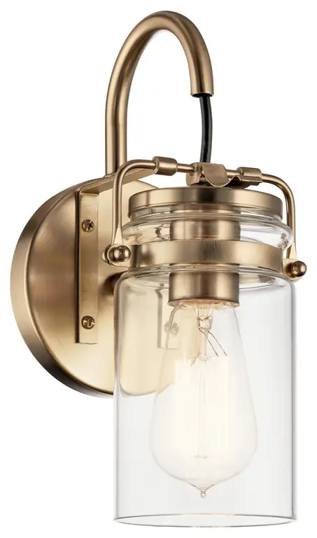 Brinley One Light Wall Sconce in Champagne Bronze