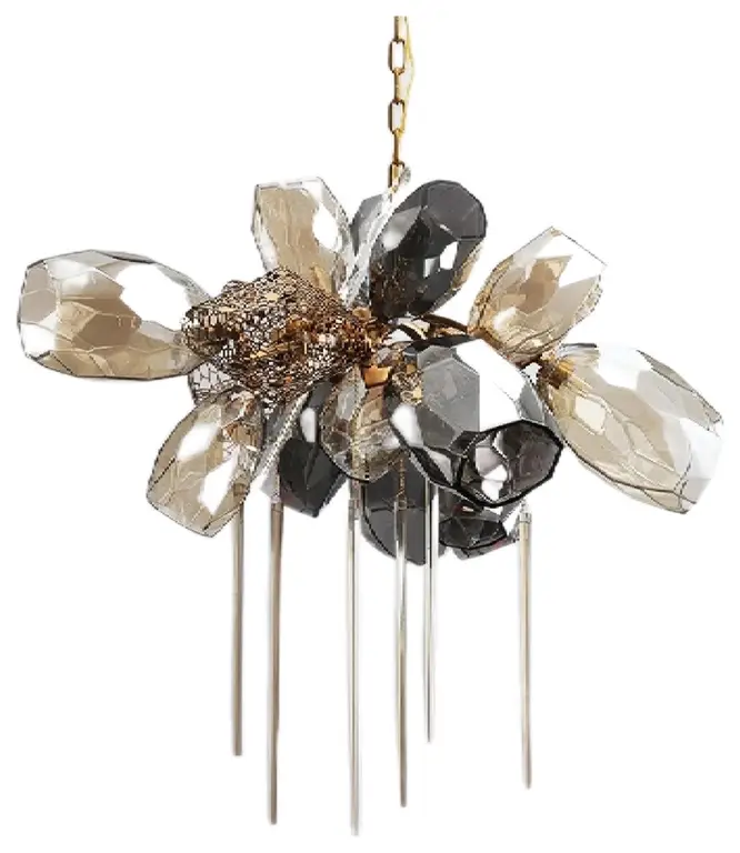 Cafasse | Postmodern Creative Luxury K9 Crystal Chandelier, Dimmable, Dia31.5xh29.52", Warm Light