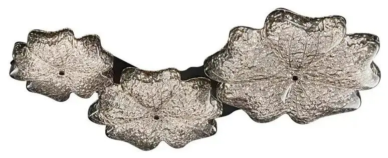 Caggiano | Nordic Creative Leaf-Shaped Ceiling Modern LED Chandelier, Gold, Dia11.81", Warm Light