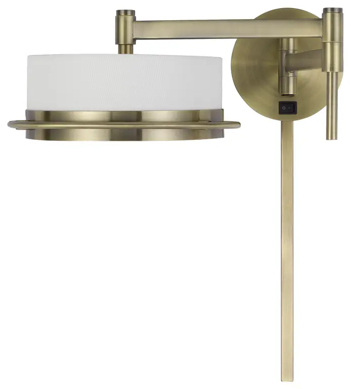 Cal Lighting WL-2929 Sarnen 5" Tall LED Plug-In Wall Sconce - Antique Brass