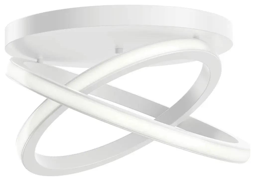 Caputo 2 Light Semi-Flush Mount, White