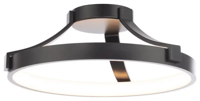 Chaucer LED Flush Mount in Black
