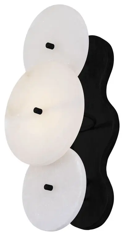 Cosmos One Light Wall Sconce, Matte Black