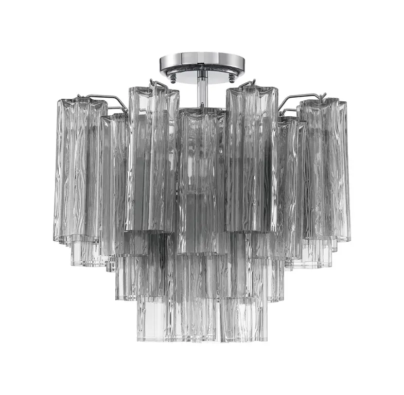 CRYSTORAMA Addis 4 Light Polished Chrome Ceiling Mount
