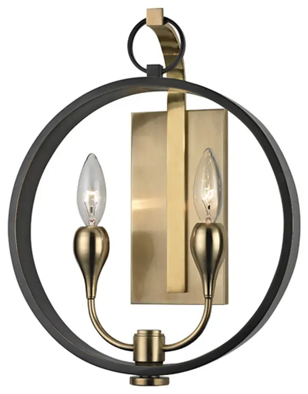 Dresden 2-Light Wall Sconce, Aged Old Bronze