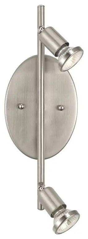 Eglo 2-Light Track, Matte Nickel Finish