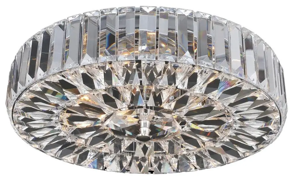 Flush-Mount Ceiling Light Kalco Julien Classic 4-Light 18K Gold Clear