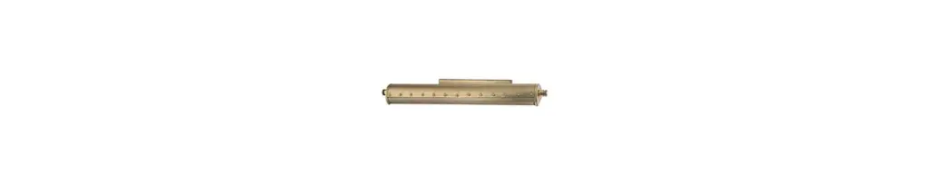 Gaines 3-Light Picture Light, Aged Brass