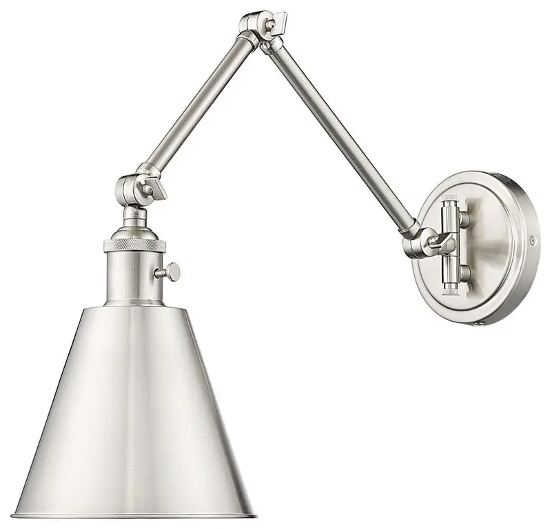 Gayson One Light Wall Sconce, Brushed Nickel