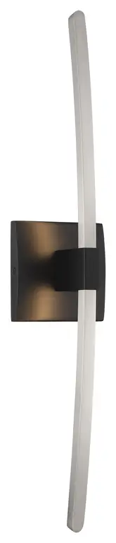 George Kovacs Archer 24" LED Wall Sconce, Coal With Brushed Nickel