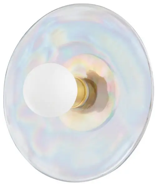 Giada 1-Light Wall Sconce, Aged Brass