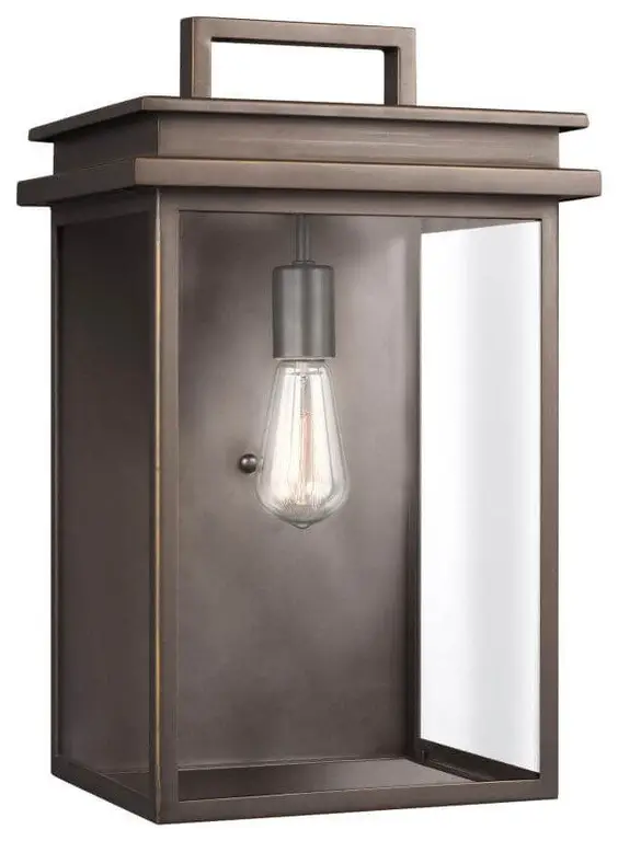 Glenview 1 Light 19" Tall Outdoor Wall Lantern, Antique Bronze