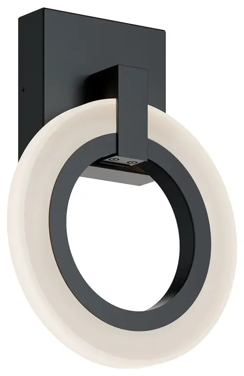 Halo 11" LED Sconce, Black