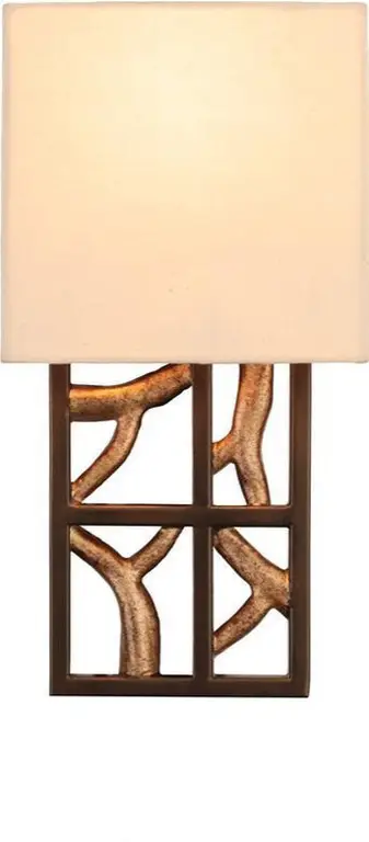 Hand-Forged Bronze Wall Sconce, Hudson Collection