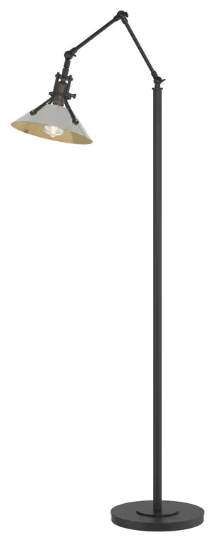 Henry Floor Lamp, Black, Sterling Accents