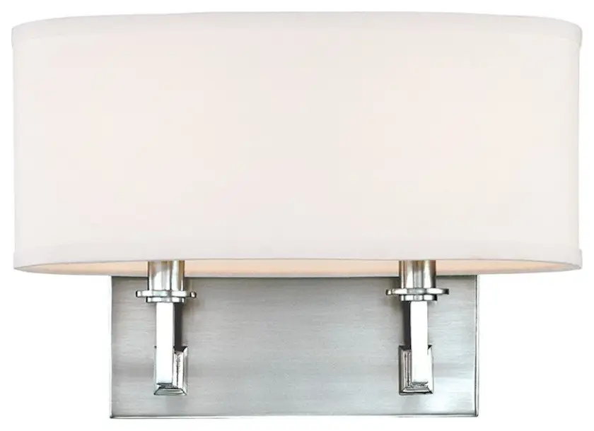 Hudson Valley Grayson 2 Light Wall Sconce, Polished Nickel 592-PN