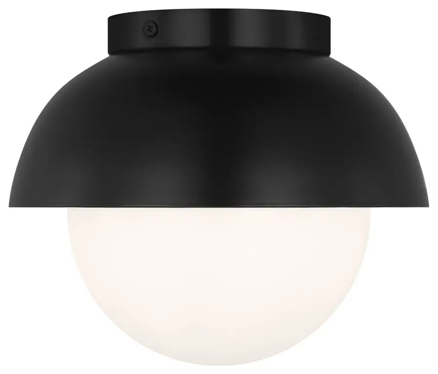 Hyde One Light Flush Mount, Midnight Black