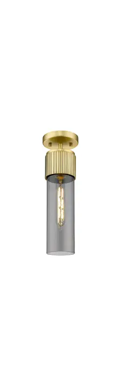 Innovations Bolivar 1 5" Flush Mount Brushed Brass