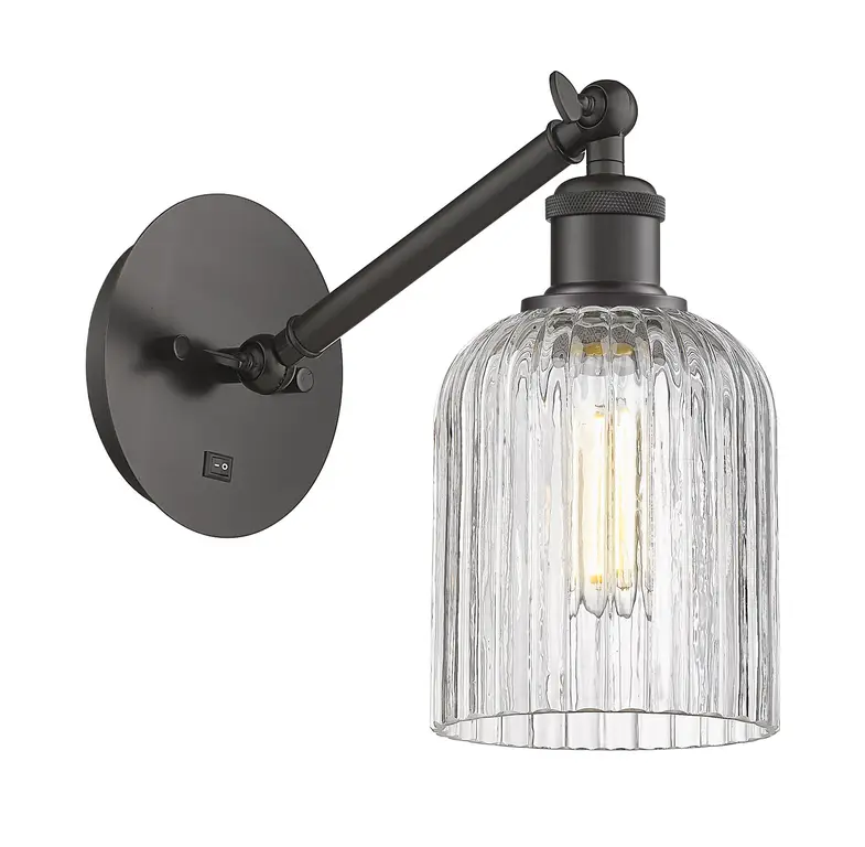Innovations Lighting 317-1W-9-5 Bridal Veil Sconce Bridal Veil 9" - Oil Rubbed