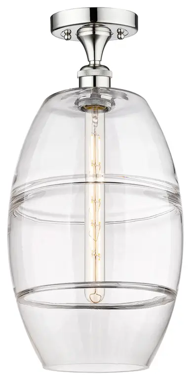 Innovations Lighting 616-1F 19 10 Vaz Semi-Flush Vaz 10"W - Polished Chrome /