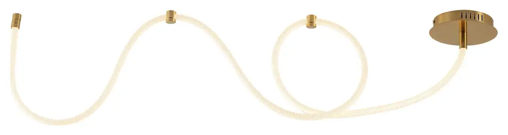 JONATHAN Y Lighting JYL7141 Serafina 95"W LED Semi-Flush Linear - Brass Gold