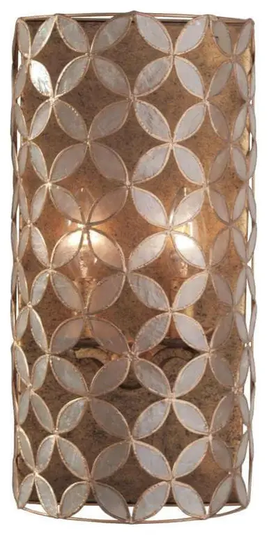 Kalco Lighting Maurelle 2 Light 15" Tall Wall Sconce, Oxidized Gold Leaf