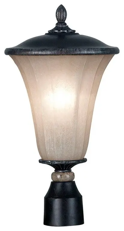 Kenroy Home Leafston Medium Post Lantern, Mercury Bronze Finish - 10173MBZ