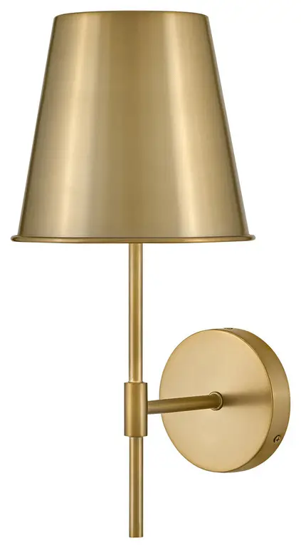 Lark 83520LCB Blake Single Light Sconce in Lacquered Brass