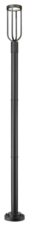 Leland LED Outdoor Post Mount, Sand Black