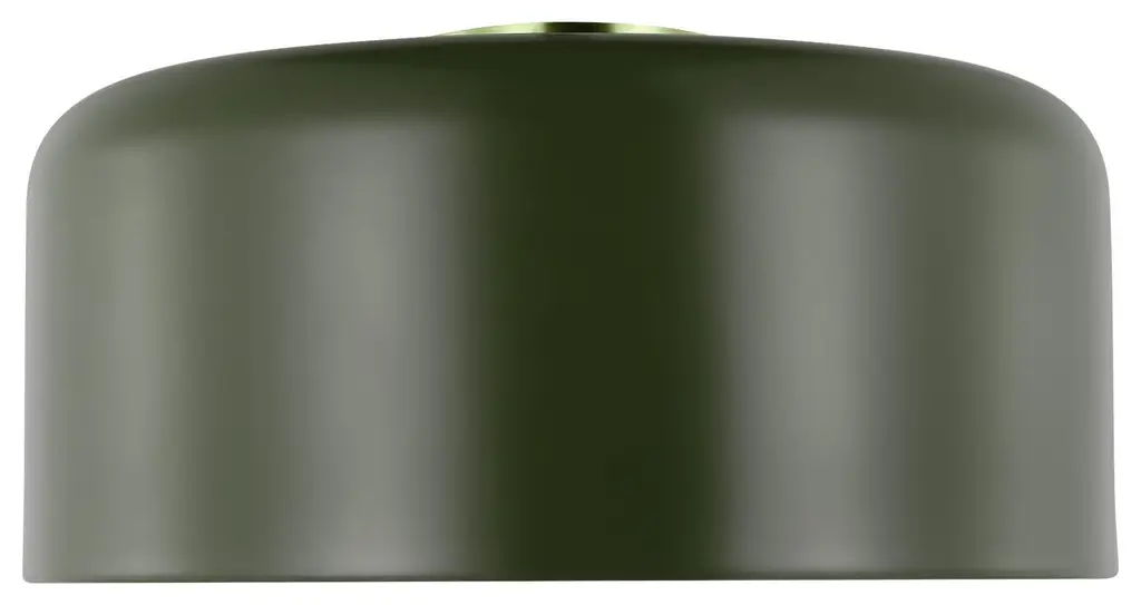 Malone Large Ceiling Flush Mount, Olive