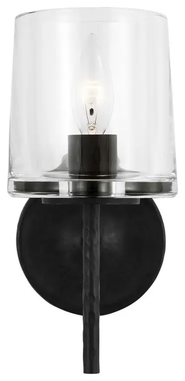 Marietta One Light Wall Sconce in Aged Iron