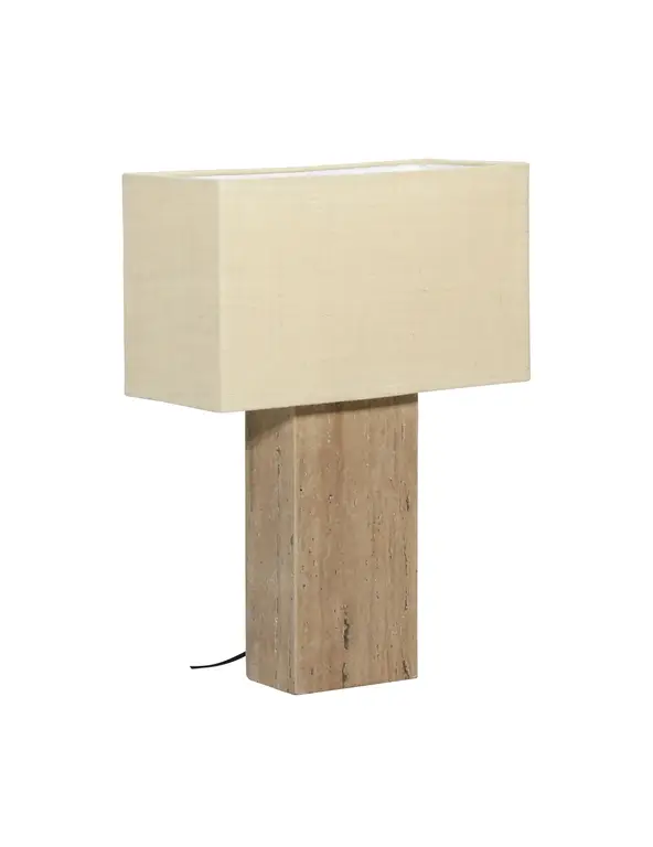 Marisol 30" Tall Table Lamp with Beige Shade, Natural