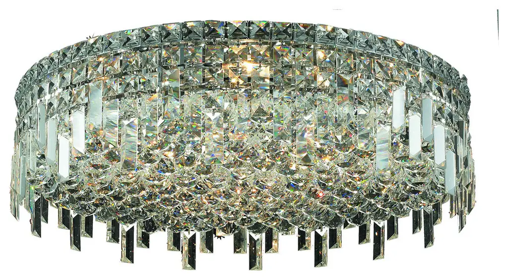 Maxime 9 Light Flush Mount, Royal Cut