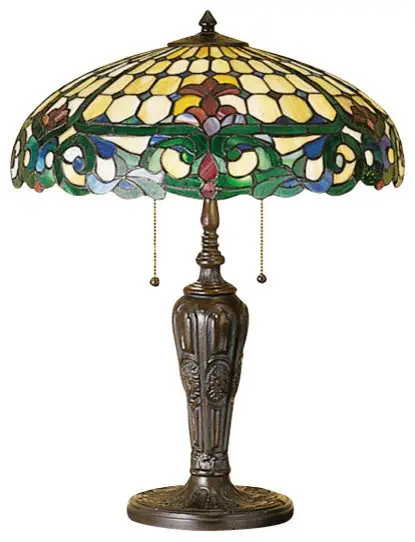 Meyda Lighting 31156 24"H Duffner & Kimberly Colonial Table Lamp