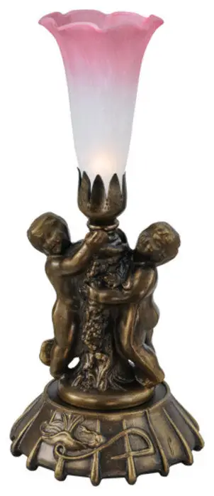 Meyda Tiffany 12608 12" Tall Novelty Table Lamp - Antique Copper